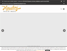 Tablet Screenshot of houdinimadrid.com